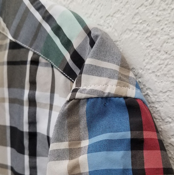 Chaps Plaid Button Down Collard Shirt - Picture 4 of 4
